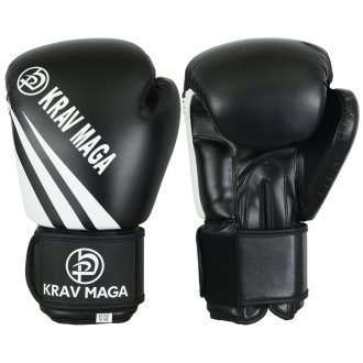 Krav Maga Black Elite Sparring Training Boxing Gloves (14Oz)