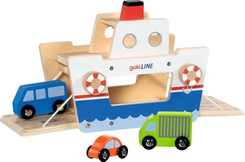 Ferry de voiture gokiLINE en bois naturel durable aux finitions soignées goki 53766