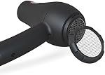Mini Travel Hair Dryer 1000 Watts for RV & Pouring Art Lightweight Ceramic Ionic Blow Dryer Compact Size Plus Concentrator Black
