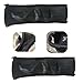 Zhouocea Baby Stroller Armrest Protective Cover, 2 Pcs Pushchair Handle Covers with Zipped Leather Baby Pushchair Strap Covers Baby Stroller Handle Covers(Black) (25 * 10.5 * 1.5)