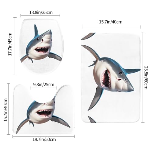 Tapis de salle de bain WHJDPP rectangle U O rectangulaire 3 - 3