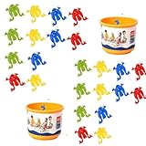Fonction de saut activée par la pression -- ce jouet grenouille gonflable est doté d'un mécanisme de saut activé par la pression qui crée des mouvements de saut dynamiques et stimule la curiosité des pendant le jeu. Il favorise les jeux interactifs parent-enfant sans avoir besoin d'électricité et est idéal pour les activités divertissantes intérieures et extérieures. La manipulation facile favorise les moments de jeu spontanés et encourage le jeu créatif et curieux,