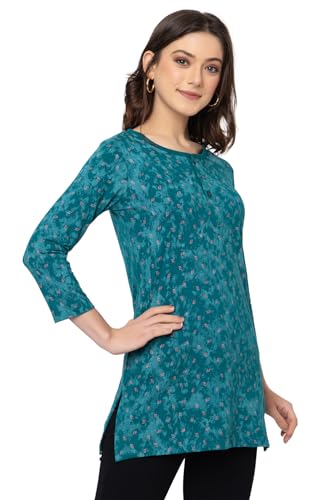 Image of Women Regular Fit Henley All Over Print T-Shirt (Combo of 2) | Small-5XL