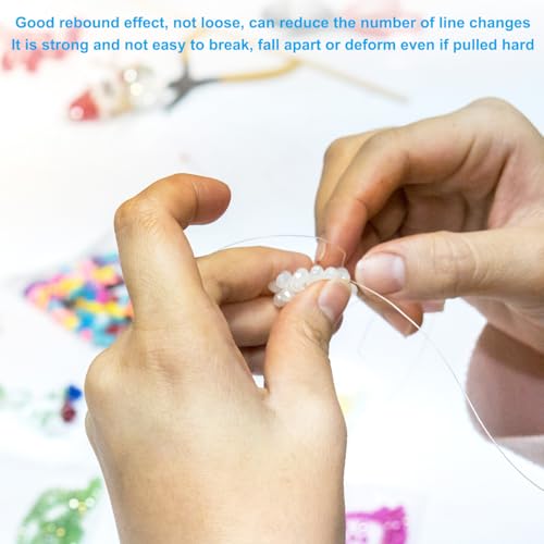 Corde elastique pour bracelets dorée 0.8 mm fil extensible bijoux - 5