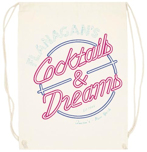 Oldrytee Flanagan's - Cócteles Y Sueños Bolsa De Entrenamiento De Algodón Saco De Gimnasio Beige