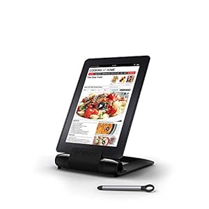 Prepara Iprep Foldable/Adjustable E-Reader, Phone And Tablet Stand For Ipads, Ipad Air, Ipad Mini, Iphone, Surface, Kindle Fire, Nook, Samsung, Black Tabletop