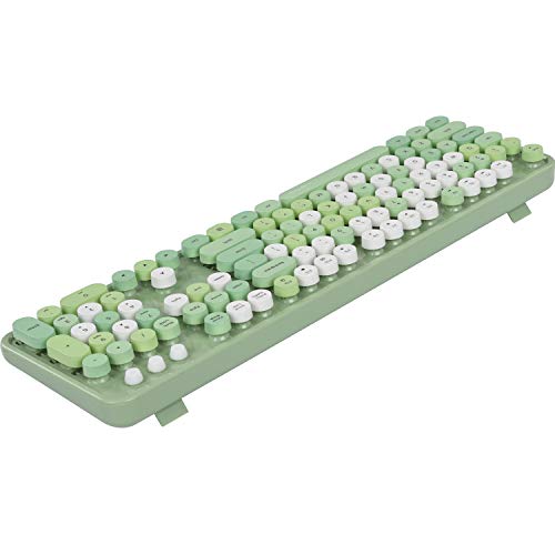 Image of UBOTIE Colorful Wireless Keyboard and Mouse Combo (Green-Colorful)