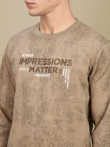 Image of Lux Nitro Men's Premium Fleece Sweatshirt | High Density HD Print | Soft & Warm Winter Wear | Stylish Casual Round Neck Pullover for Daily Use