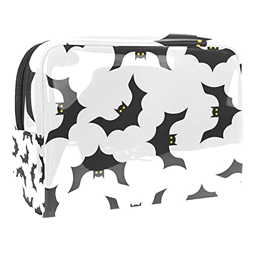 Trousse de maquillage Halloween citrouille anti-panne de rangement vanity