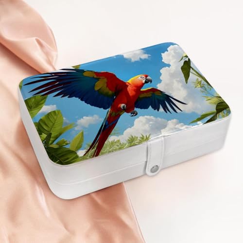 Boîte à bijoux de voyage en cuir synthétique de qualité supérieure durable - 3