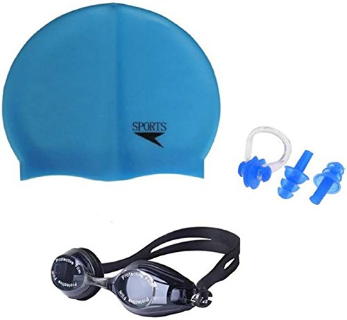 AXG New Goal DEEP SWIMMING GOGGLES, CAP & EAR, NOSE PLUGS (ADULTS & CHILDREN) Swimming Kit (B0B3TPHNX7) Amazon Price History, Amazon Price Tracker