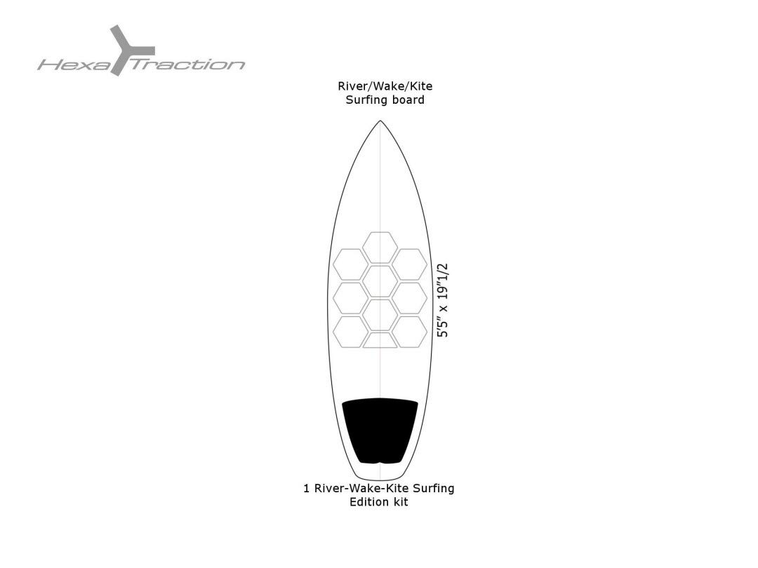 RS Pro Surf Grip Deck Hexa Traction River&Wake Grip 10Pk
