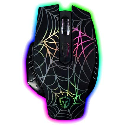 INPUT_SCHIUMA Battletro Raton Gaming Programable 2400 dpi Ratón Gamer Ergonómico Óptico Gaming Mouse Wired para PC/Ordenadores Portátil/Mac