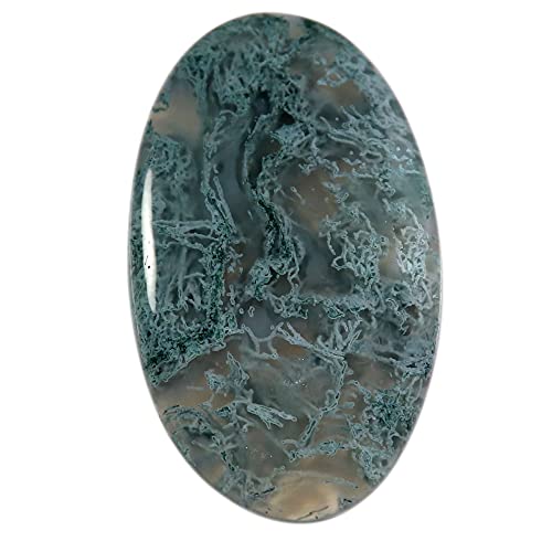 Agate mousse naturelle authentique 50,15 carats pour remplacer vos pierres teintes