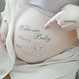 一筆赤ちゃん マタニティフォト シール ベビーリバー 自宅で簡単♪