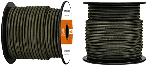 Abma Cord Elastic Shock Cord 100% Stretch Bungee Cord - Ø 4mm, 5mm, 6mm, 8mm, 10mm for Bungee Straps, Cargo Nets, Securing Items, Crafting Projects