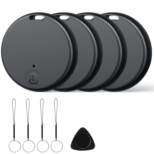 Mexgcom Smart Air Tracker Tags, Koffer Tracker kompatibel mit Apple Wo ist APP (nur iOS), Keine Distanzgrenze, Bluetooth Tracker für Gepäck/Taschen/Koffer, Batterielebensdauer EIN Jahr(4PCS)
