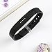 LEEFOX Compatible with Flex 2 band, Adjustable Replacement for Flex 2 Accessory Silicon Wristband w/Fastener Clasp Fitness Strap for Original Flex 2, Black, Large (Psalm 23-3)