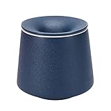 YJYJY Cenicero de cerámica esmerilada Resistente al Viento con diseño de Tapa de Embudo