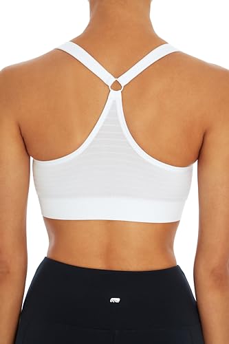 Image of Marika Women's Johanna Molded Cup Seamless Sports Bra, White, Medium