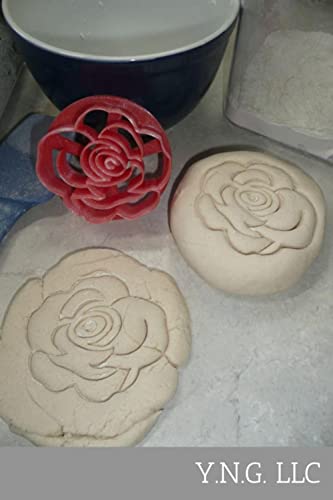 Rose Flower Design Pattern Concha Cutter Mexican Sweet Bread Stamp Made In Usa Pr4518 Red #TOP1