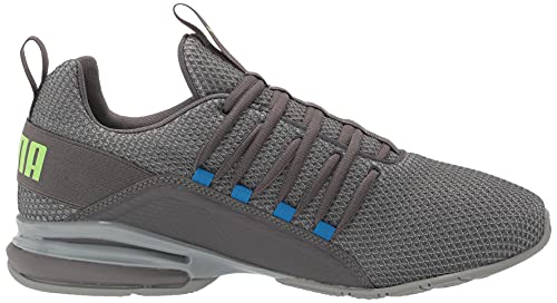 Image of PUMA Mens Axelion Castlerock-Green Glare 13 Medium