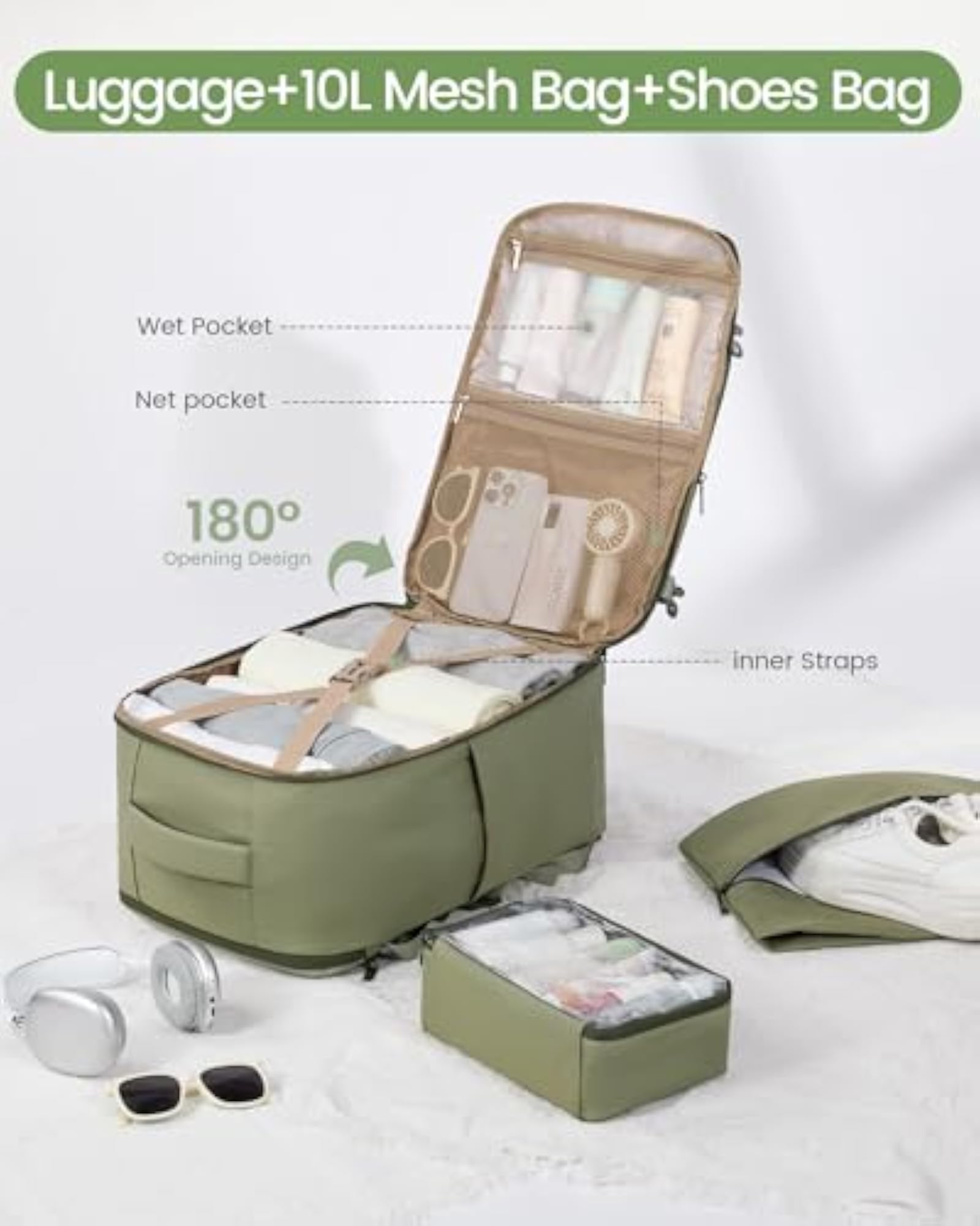 40L Travel Backpack for Women and Men