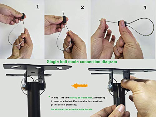 Mvpmounts Adjustable Ceiling Tv Mount Bracket Fits Most 14-42" Lcd Led Plasma Monitor Flat Panel Screen Displays Tilt / 360°Swivel #TOP5