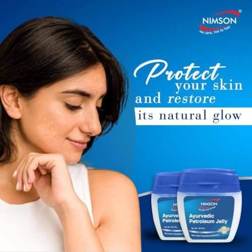 Image of Nimson Ayurvedic Petroleum Jelly Promotes Skin Healing & Seals Moisture - 50ml (Pack of 3)