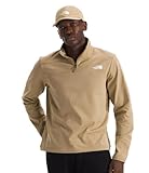 The North Face Hommes Cedar Trail Grid Fleece Quarter Zip Jacket   Veste Polaire Douce, Reliure renforcée au col et aux poignets, Pierre Kaki, Medium