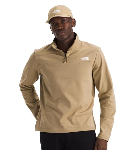 Image of THE NORTH FACE mens Cedar Trail Grid Fleece Quarter Zip Jacket | Cold Weather Top With Durable, Reinforced Bindings