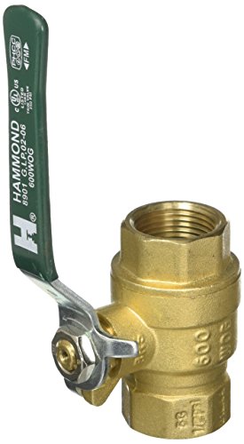 HAMMOND VALVE CORPORATION GIDDS-251513 Full Port Ball Valve, Threaded Ips, 3/4"