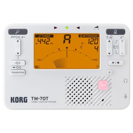 Korg TM70 Metrónomo y Afinador Cromático combinados - Blanco