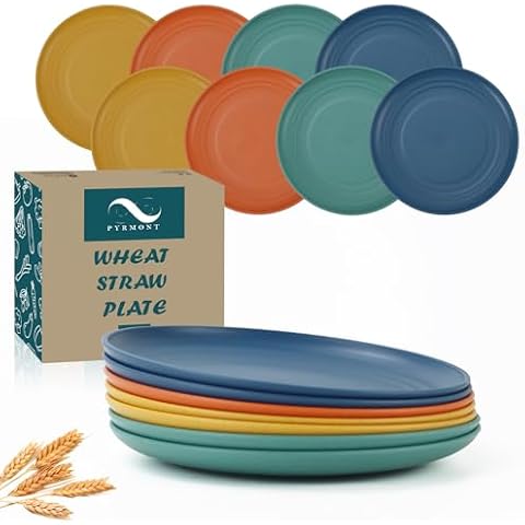 PYRMONT Wheat Straw Dessert Plates Set Cover