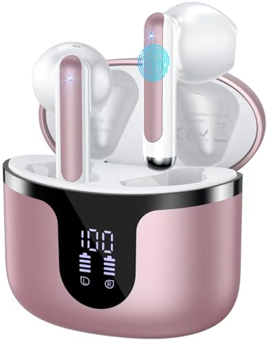 BHNYBWUL Wireless Earbuds, 2025 Bluetooth 5.3 Headphones HiFi Stereo 50H