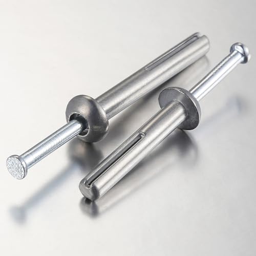 Wensilon 1/4x1-1/2 Hammer Drive Nail in Anchor (100pcs per Box) Cement hammering Anchors - Thumbnail 5