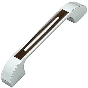 FAST CP75 Chrome Plated Brown Cabinet Pull Door Handle 2PCS (160MM)