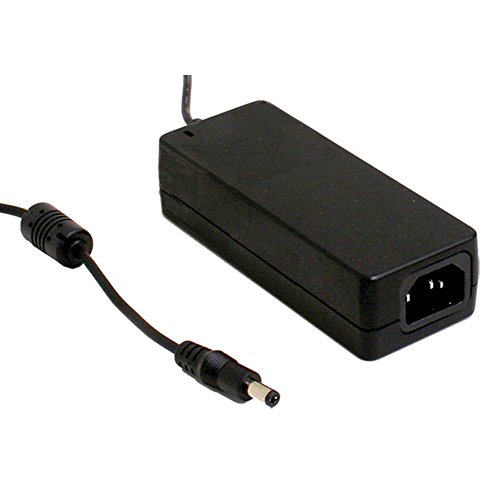 Image of MEAN WELL 12VDC 5A 60W 3-Wire Table Top Power Supply with 2.1mm Plug
