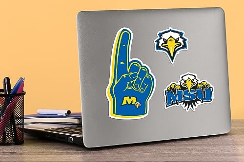 Image of Morehead State University 8ct Vinyl Large Deluxe Stickers Variety Pack - Laptop, Water Bottle, Scrapbooking, Tablet, Skateboard, Indoor /Outdoor - Set of 8