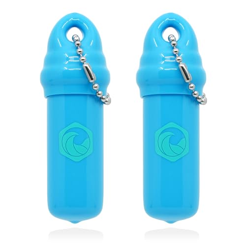 Image of Seahive Floating Keychain (2 pack) with Waterproof Safety Container Boat Key Float - Pontoon, Fishing Accessories key holder