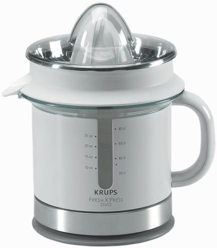 Amazon.com: Krups fsd3 – 12 W Premium exprimidor de cítricos con pluma  estilográfica, blanco y metal : Hogar y Cocina