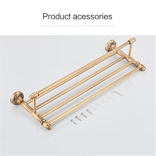 Estante para toallas plegable de 19.6" ideal para organizar el lavabo familiar con elegancia 7