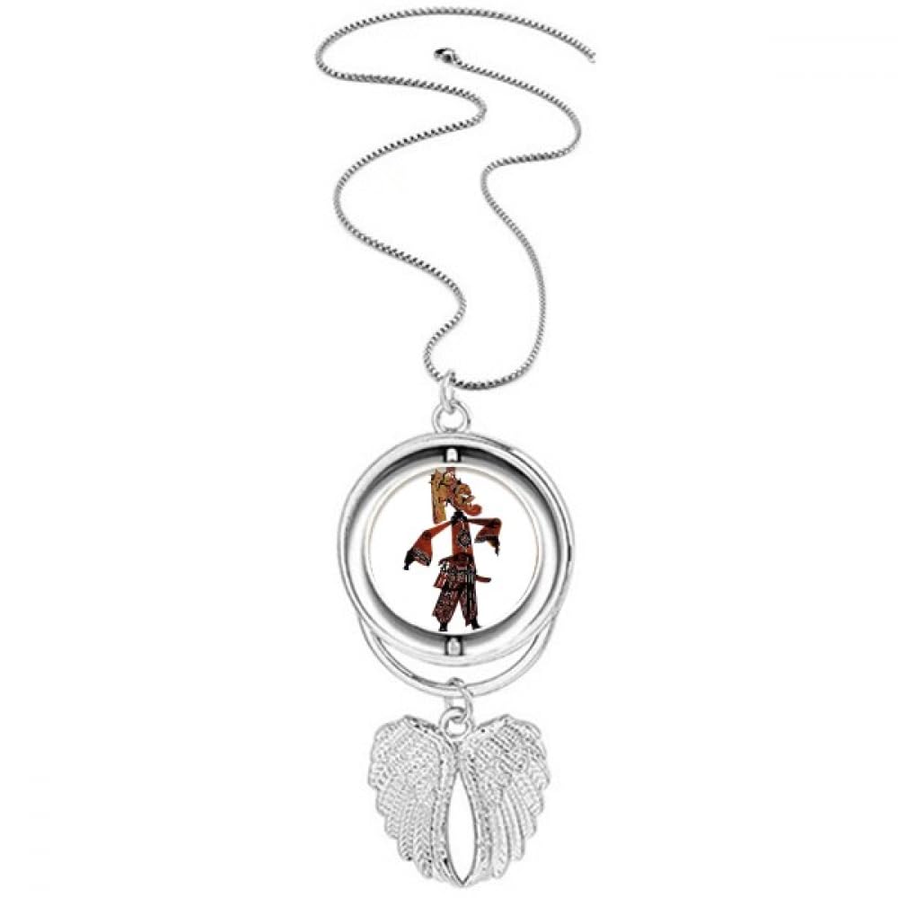 Collier pendentif ailes d'ange anti-ternissement concept shadow play
