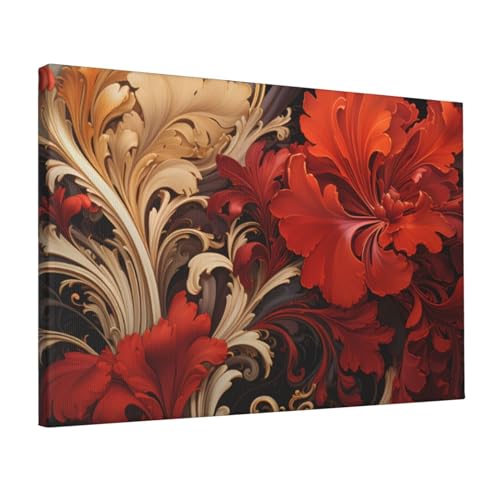 Toile murale marron délicate pour ambiance cocooning de chambre