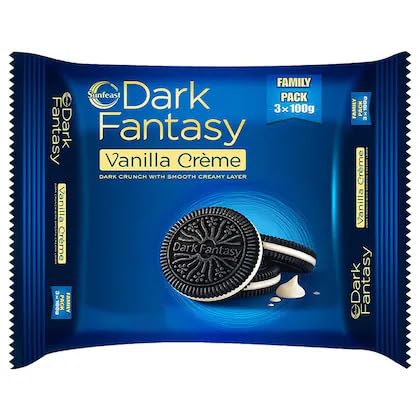 Sunfeast Dark Fantasy Vanilla Creme Biscuits 300g (Pack of 3) (B0CY5KS6NP) Amazon Price History, Amazon Price Tracker