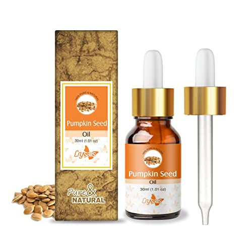 Image of Crysalis Pumpkin Seed (Cucurbita) Oil |100% Pure & Natural Undiluted Essential Oil Organic Standard| Boost Hair Care For Eyelashes, Eyebrows & Hair. |Aromatherapy Oil| 30Ml With Dropper