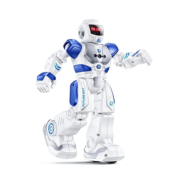Ruko 6088 Robot Toys for Kids, RC Robot for Girls, Gesture Sensing Interactive Smart Robot, Singing Dancing Rechargeable Programmable, Gifts for Girls & Boys 3 4 5 6 Years Old, Blue and Pink