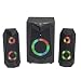 Produktbild Woxter Big Bass 180 FX Lautsprecher 2.1 (20 W, Subwoofer, Metallgitter, RGB-LEDs, ideal für TV, PC und Spielekonsolen), Bluetooth, Schwarz
