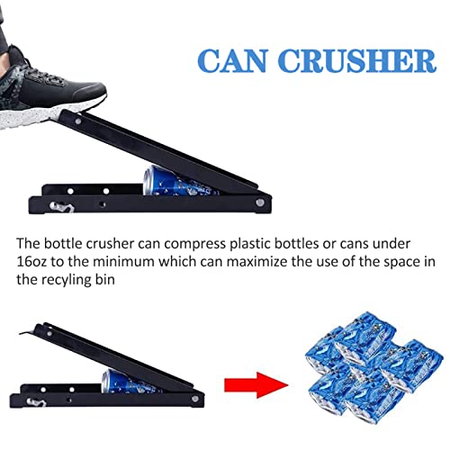 Can Crusher,16-Oz Black Pedal Can Crusher,Heavy-Duty Industrial Hardware Hand Tool,Used For Crushing Cans And Plastic Bottles #TOP1