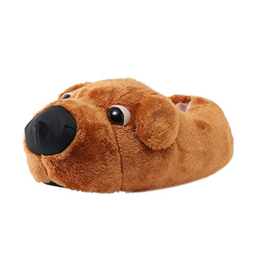 Pantoufles chien couple maison intérieur hiver chaud antidérapant taille 37-42
